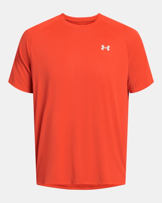 Camiseta de manga corta UA Tech™ Reflective para hombre, Orange, pdpMainDesktop image number 2